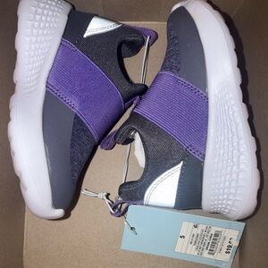 NEW Cat & Jack size 5c Kids Slip-On Athletic Shoes — Purple/grey